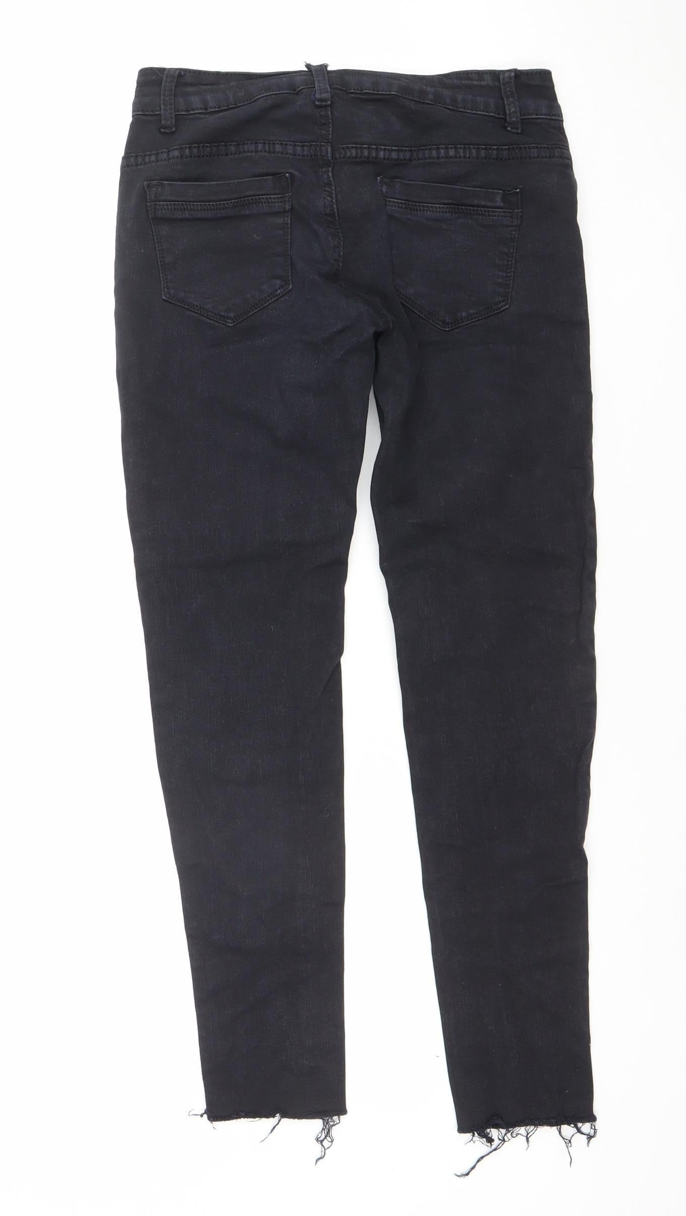 Sinsay Womens Black Mid Rise Skinny Stretch Jeans Size M