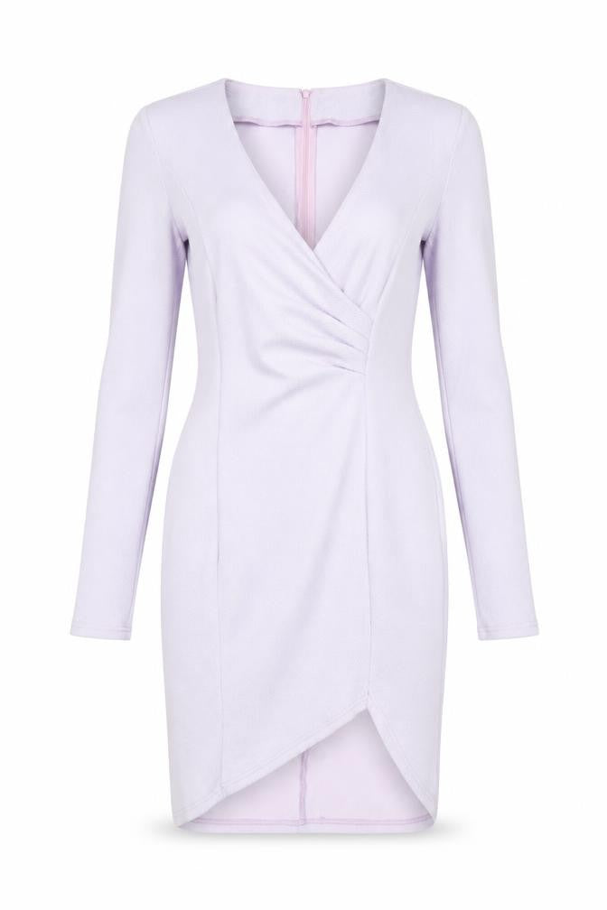 Armani Exchange Women Purple Bodycon Dress Size 8 Long Sleeve