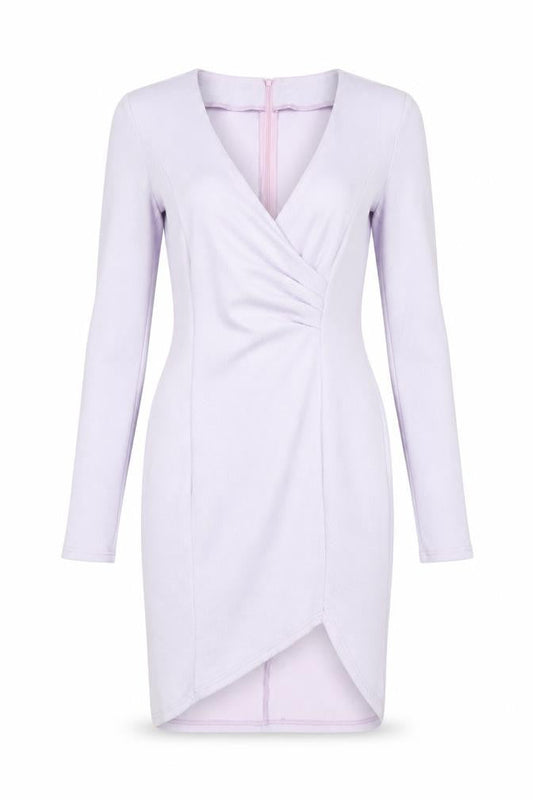 Armani Exchange Women Purple Bodycon Dress Size 8 Long Sleeve