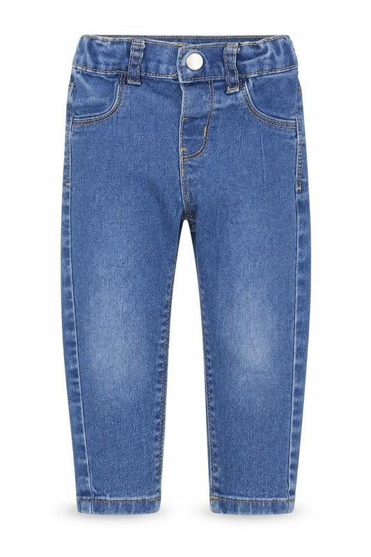 Primark Unisex Baby Blue Denim Jeans 12-18 Months Elastic Waist Casual
