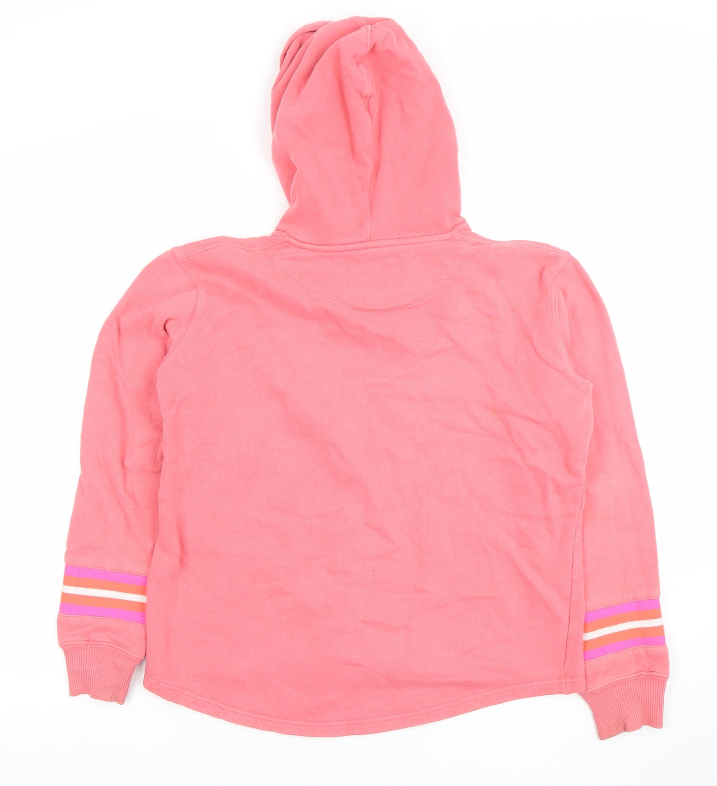 St. Bert's Girls Pink Striped Pullover Hoodie 13-14 Years Cotton Long Sleeve