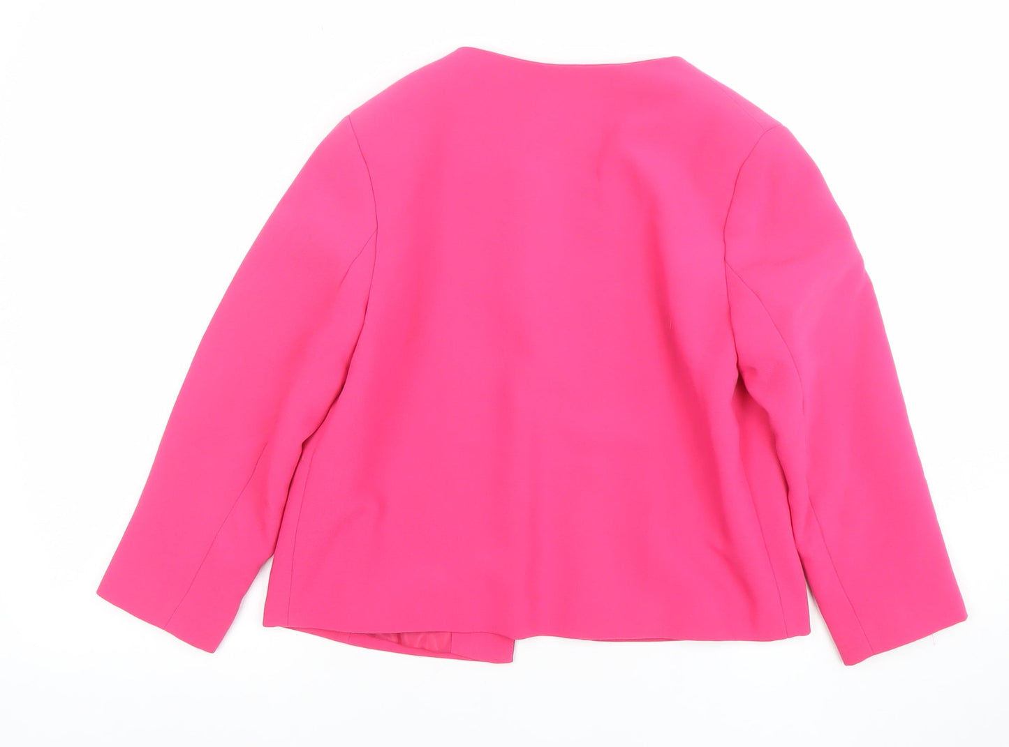 F&F Women Pink Size 8 Regular Open Front Blazer Jacket