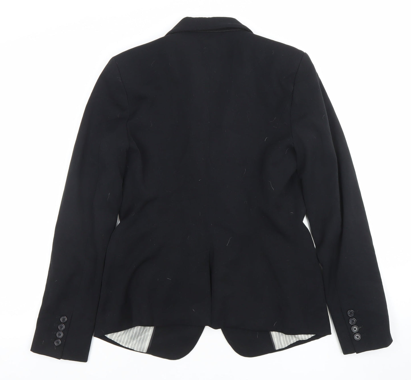 And Away Women's Black Size 8 Single-Breasted Lined Blazer