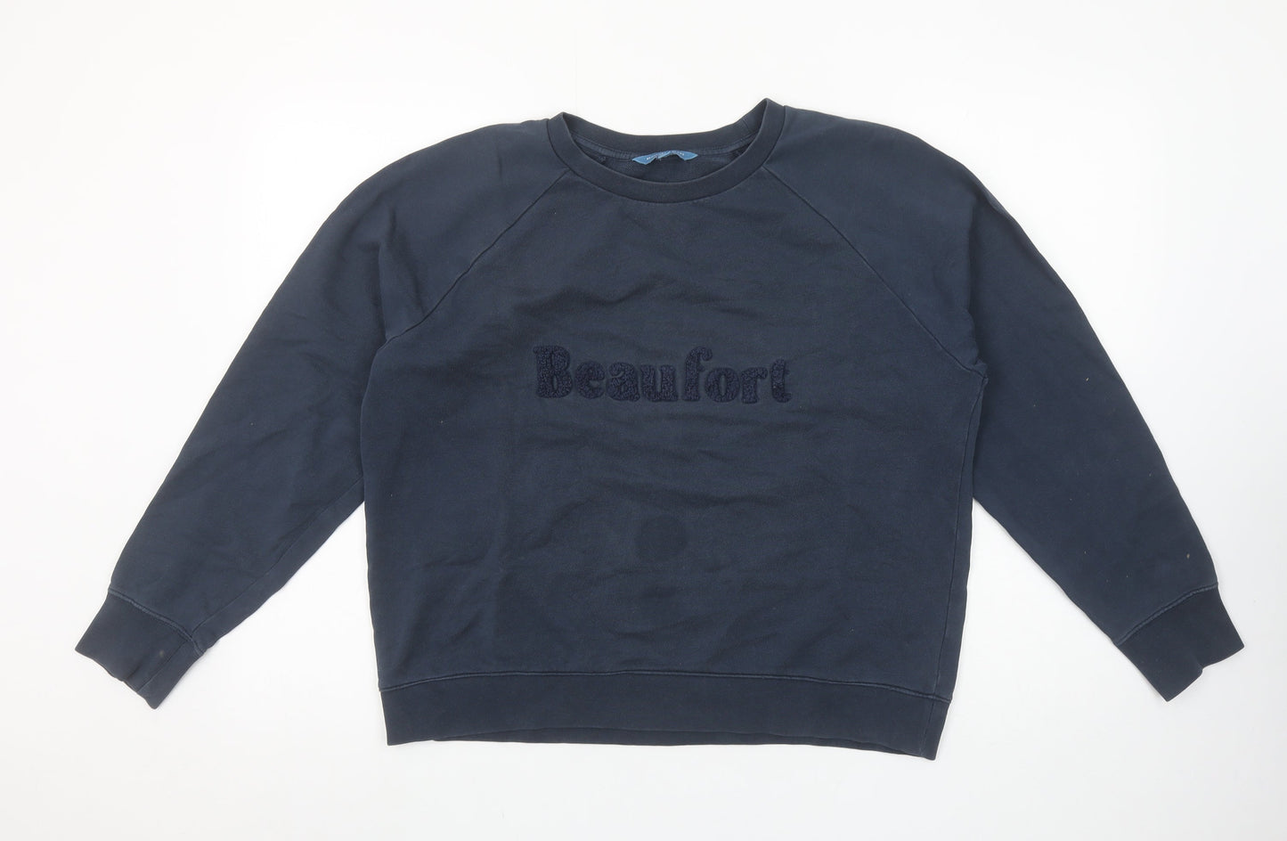 Beaufort & Blake Navy Cotton Crew Neck Sweatshirt M Women