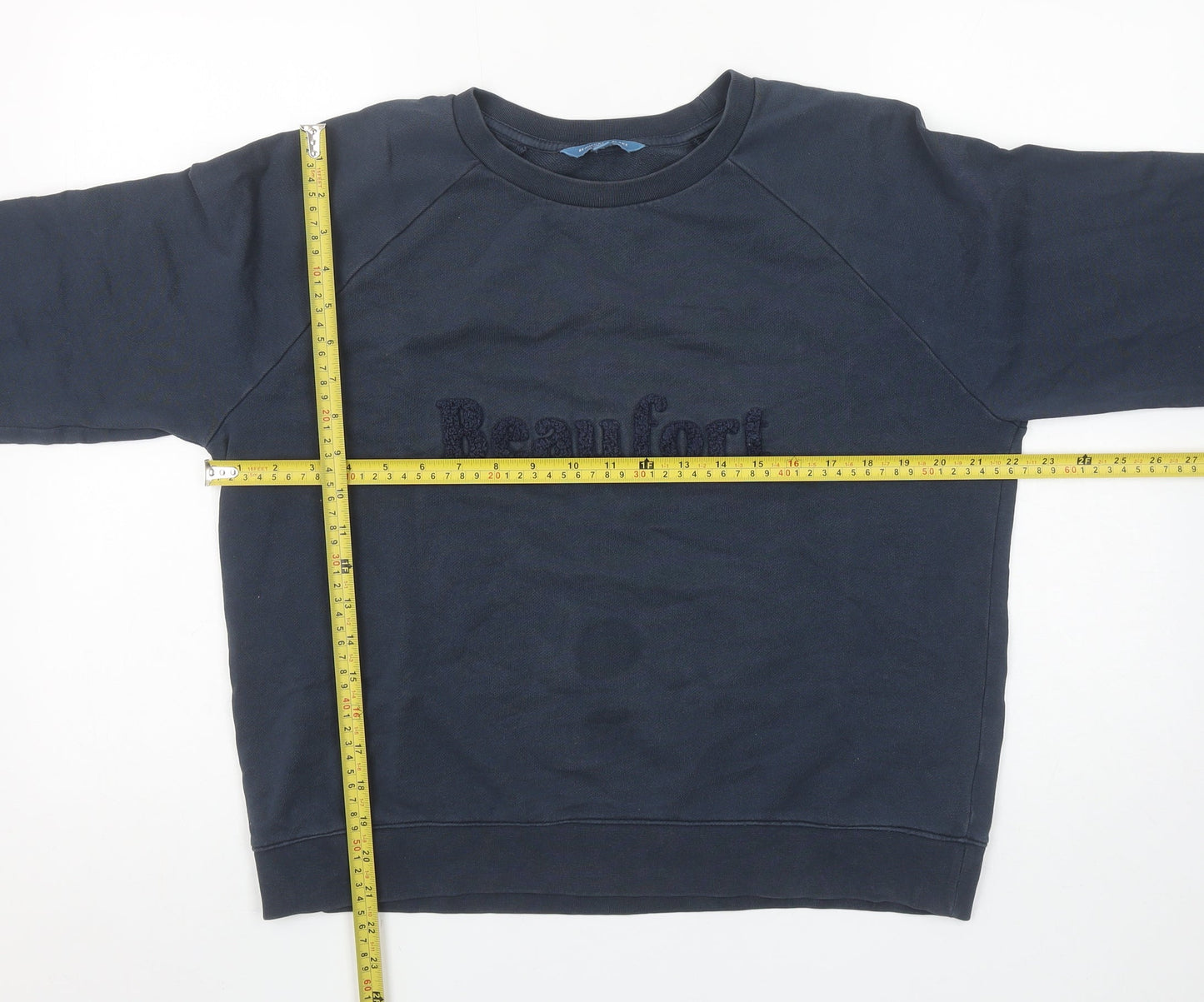 Beaufort & Blake Navy Cotton Crew Neck Sweatshirt M Women