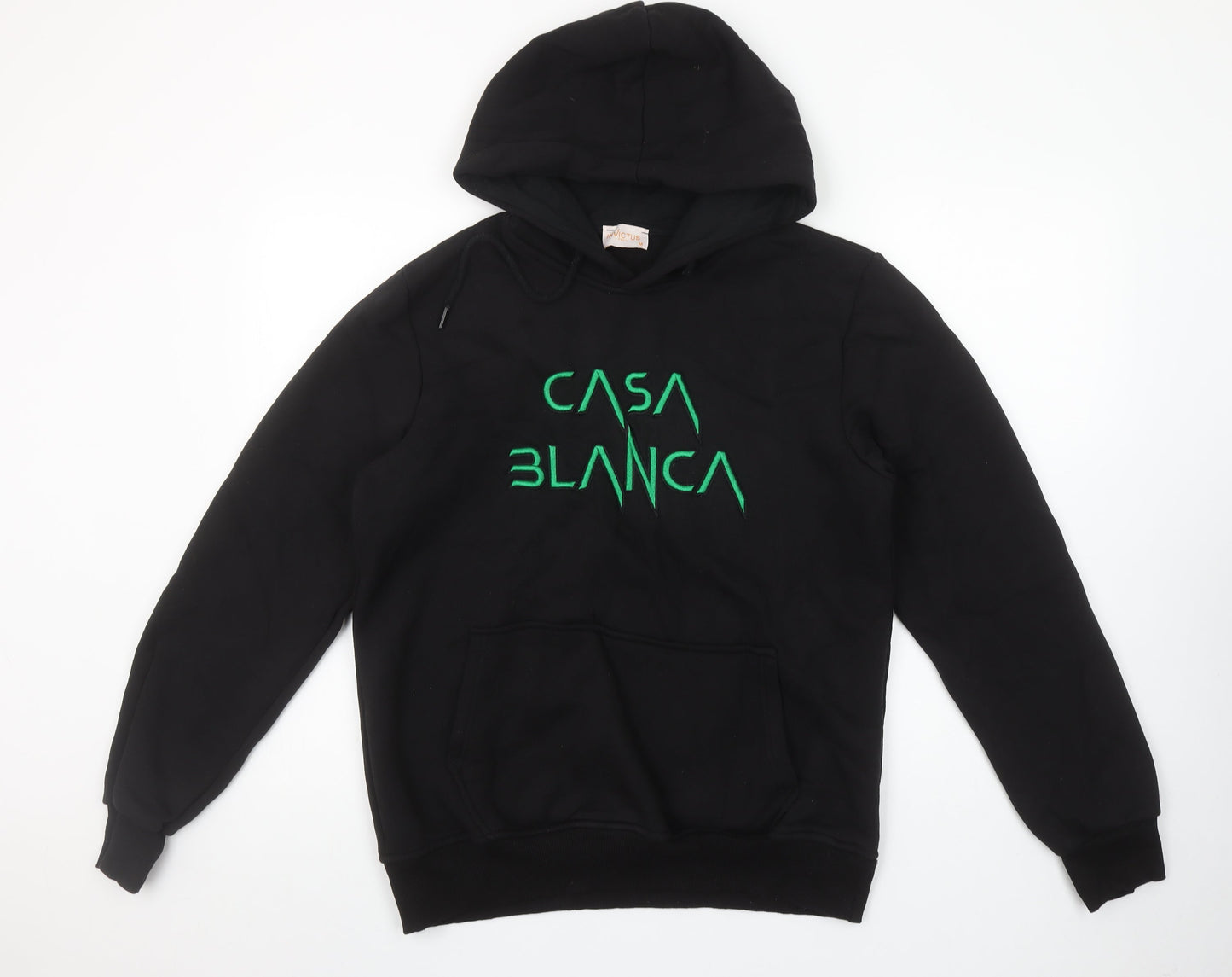 Invictus Paris Men’s Black Pullover Hoodie M Embroidered Logo Cotton