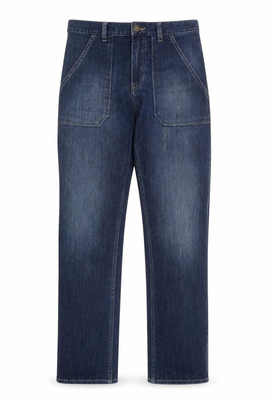 ba&sh Womens Blue Straight Leg Mid Rise Denim Jeans XS