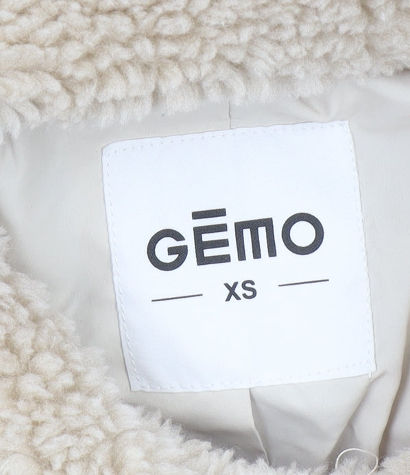 Gémo Women Beige Fleece Button Jacket XS