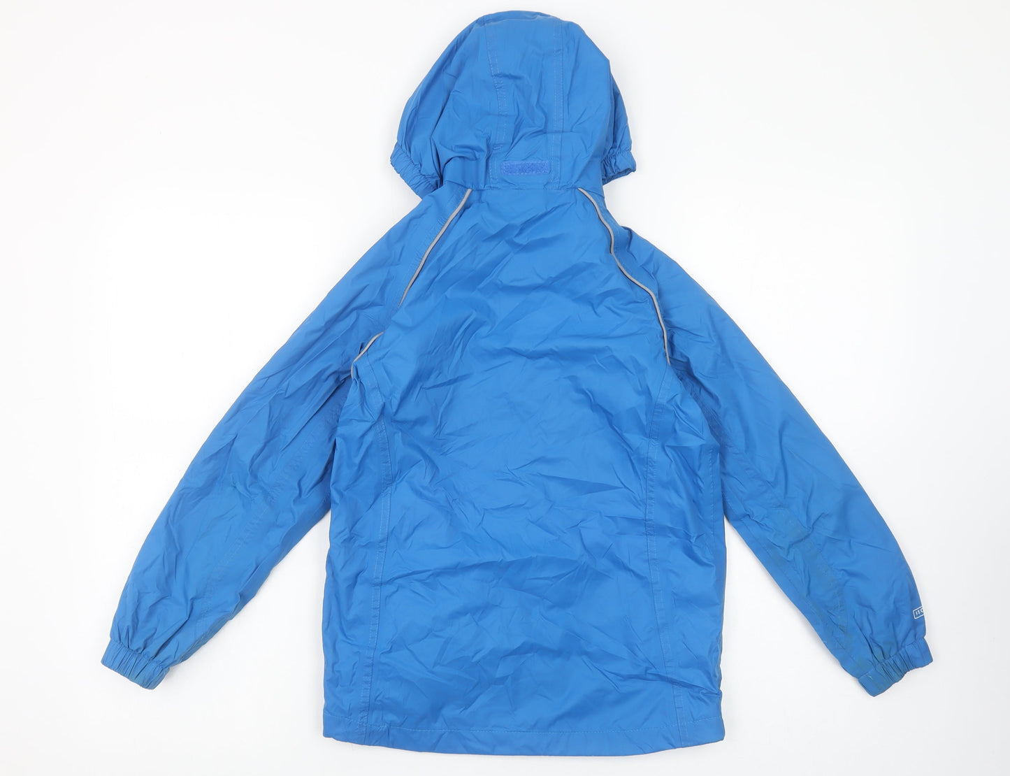 Regatta Boys Blue Hooded Rain Coat 9-10 Years Waterproof Outdoor Jacket