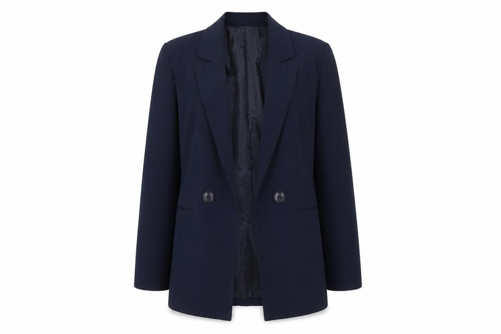 F&F Women's Navy Blue UK 8 Single-Breasted Blazer Jacket