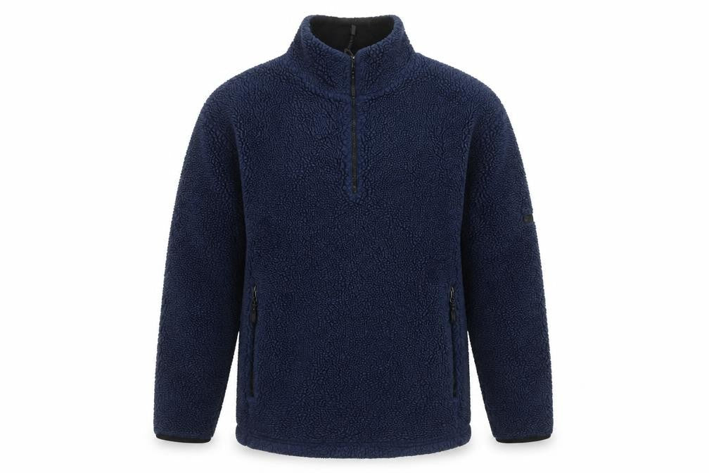 NX Men's Blue Fleece 1/4 Zip Pullover Sweatshirt Small