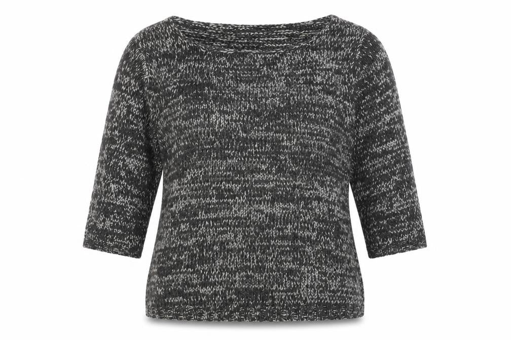 ALEX & Co. Womens Grey Chunky-Knit Scoop Neck Pullover Jumper Size 18