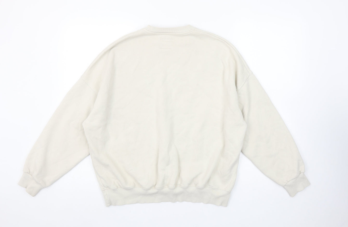 Pull & Bear x Kangol Women’s Beige Cotton Sweatshirt Size S
