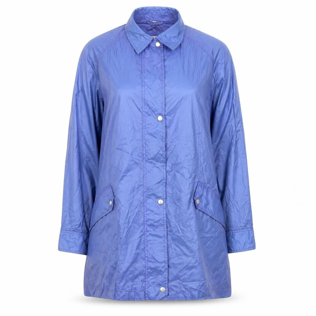 Dannimac Women's Blue Waterproof Long Rain Coat XL