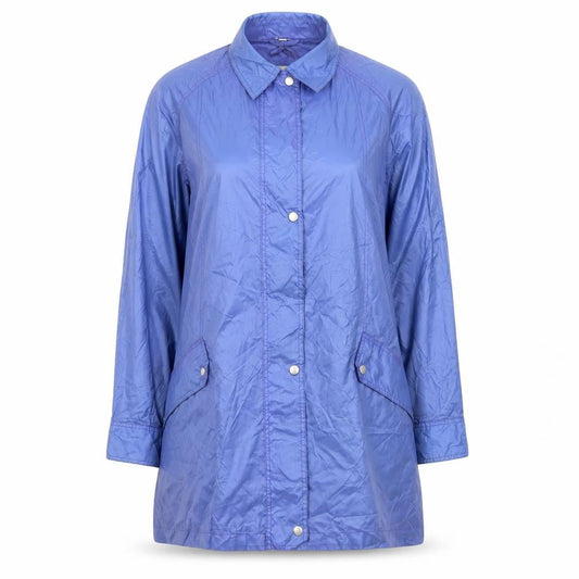 Dannimac Women's Blue Waterproof Long Rain Coat XL
