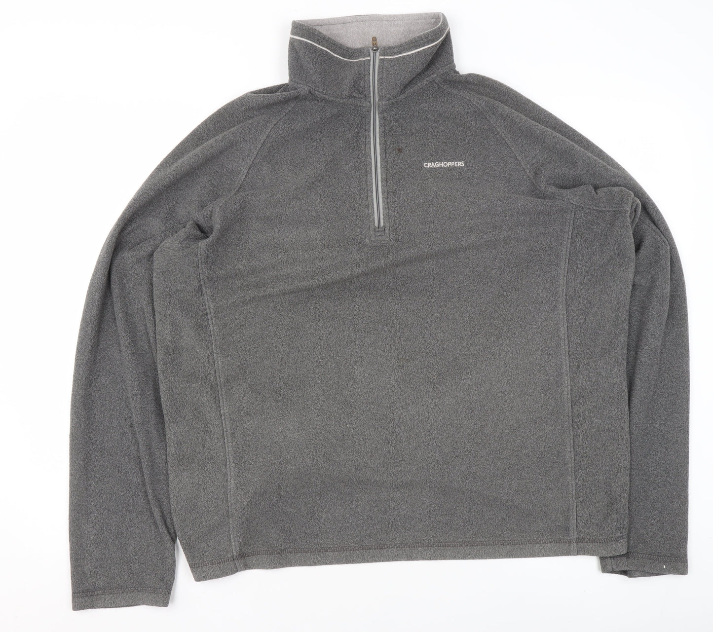 Craghoppers Women Grey Fleece 1/4 Zip Pullover Sweatshirt Size XL
