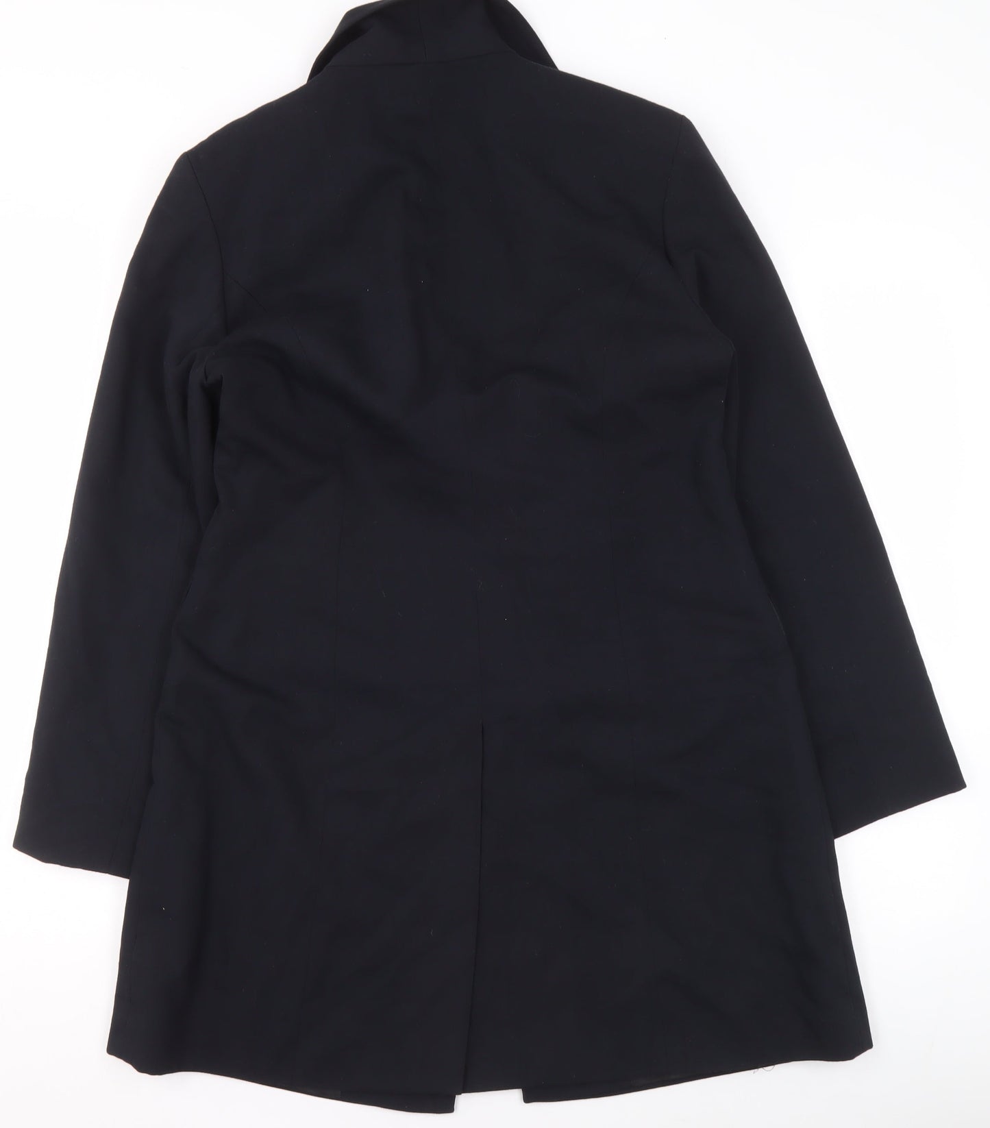 Dorothy Perkins Women's Black Mid-Length Coat Size 12 Classic Workwear