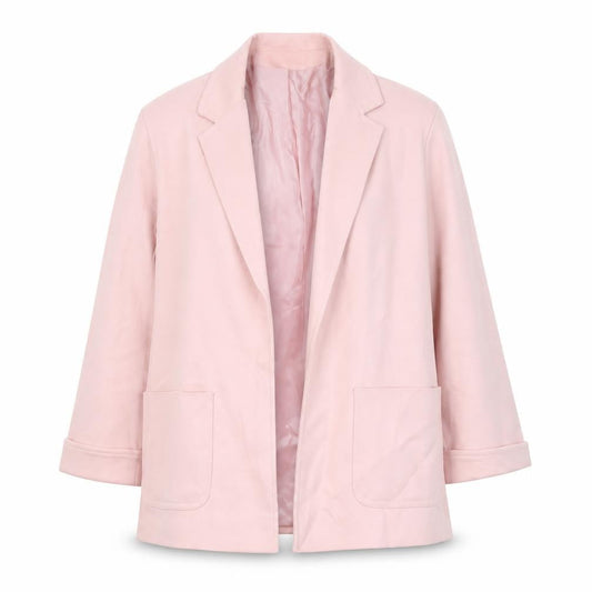 Planet Women Pink Pure New Wool Blazer Size 12 Regular Fit