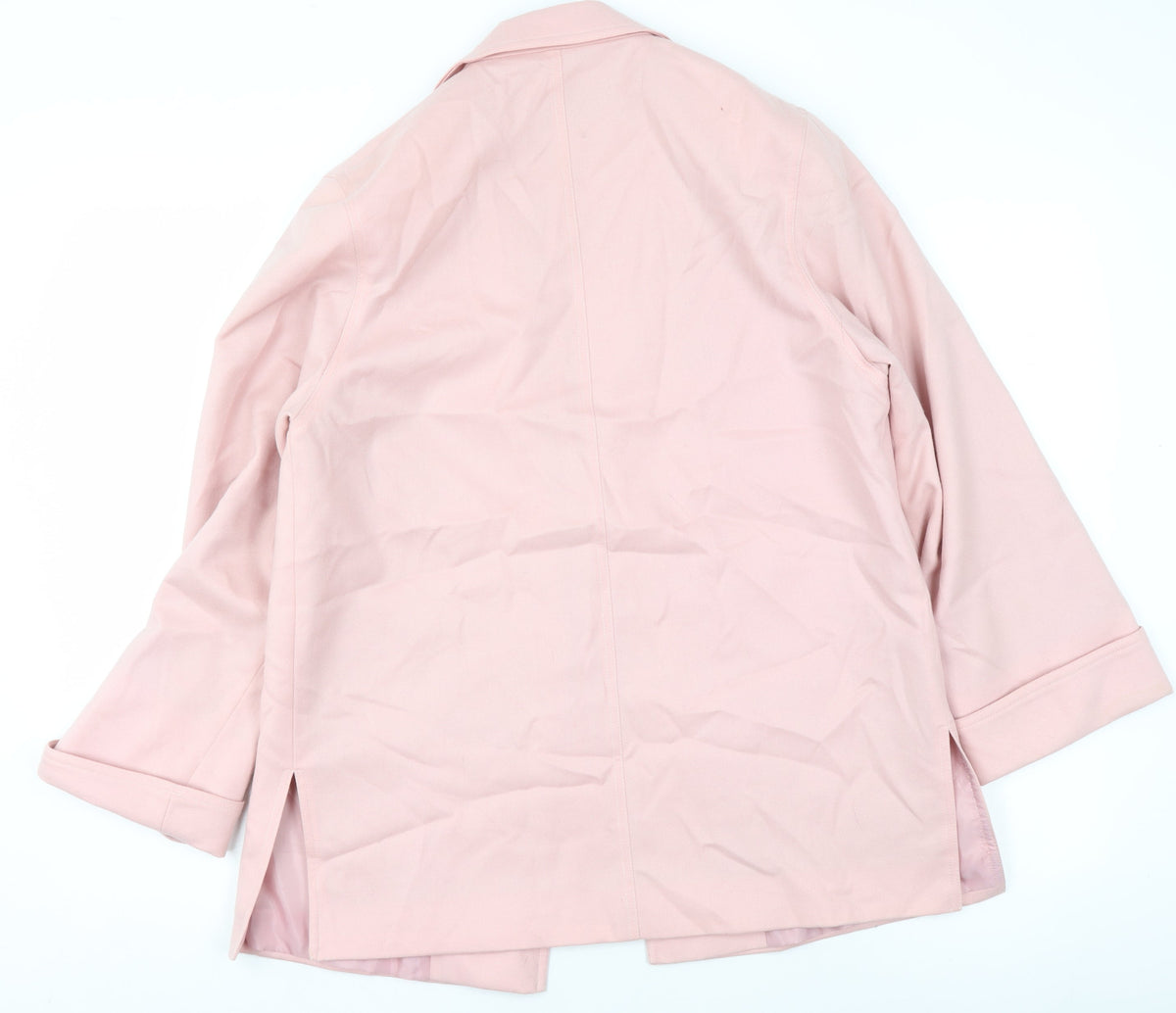 Planet Women Pink Pure New Wool Blazer Size 12 Regular Fit