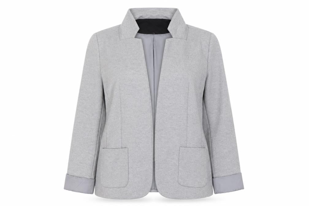 Oasis Women’s Grey Size 10 Regular Fit Tailored Blazer Jacket