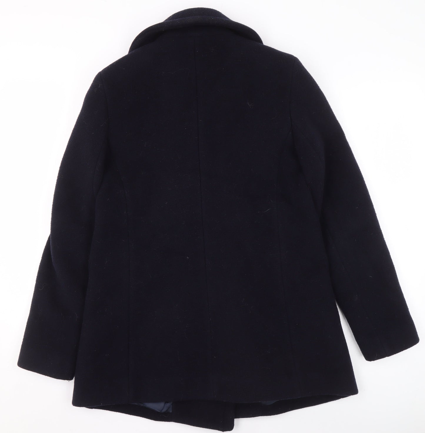 Claudie Pierlot Men's Black Wool Pea Coat Size 36 Regular Fit