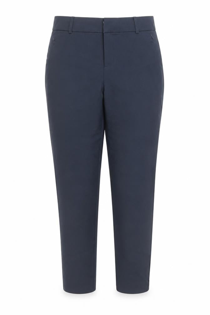 Fransa Womens Blue Slim Fit Stretch Trousers Size 10