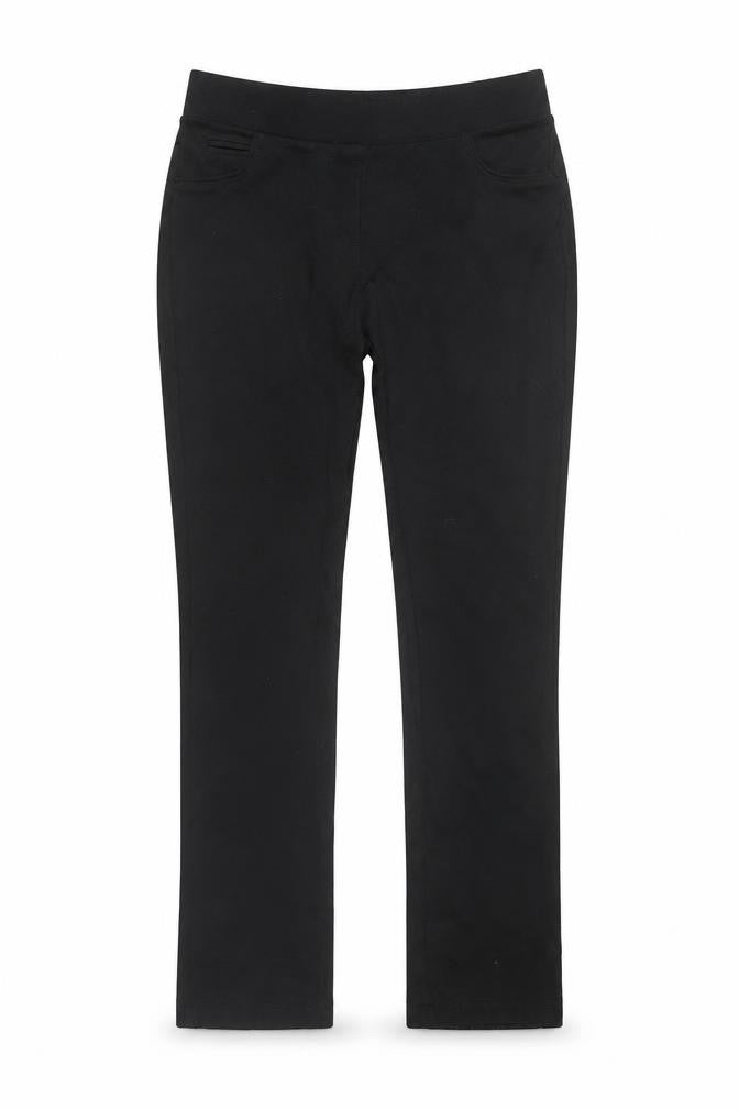 Punt Roma Womens Black Jersey Stretch Slim Leggings Size 8
