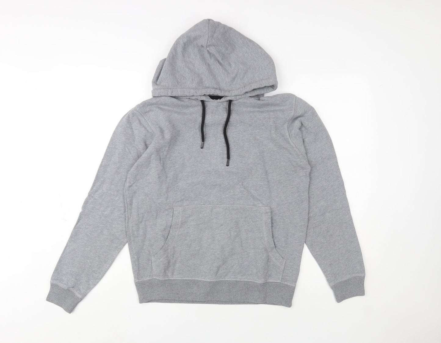 Springfield Men's Grey Pullover Hoodie XS Fleece Cotton Blend