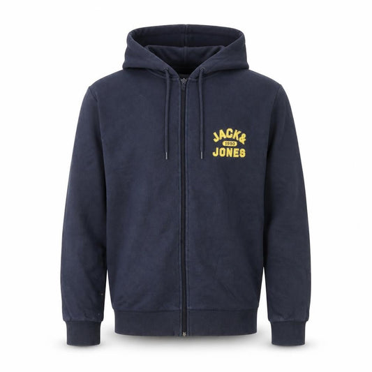 Jack & Jones Men's Blue M Full Zip Hooded Track Jacket