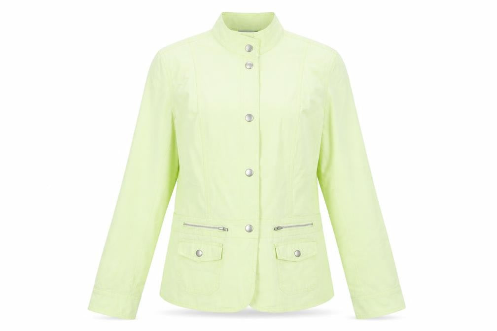 Red Herring Womens Green Cotton Jacket Size 14 Casual Style