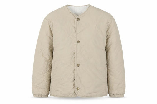 Uniqlo Girls Beige Quilted Mid-Length Jacket Size 11-12 Years