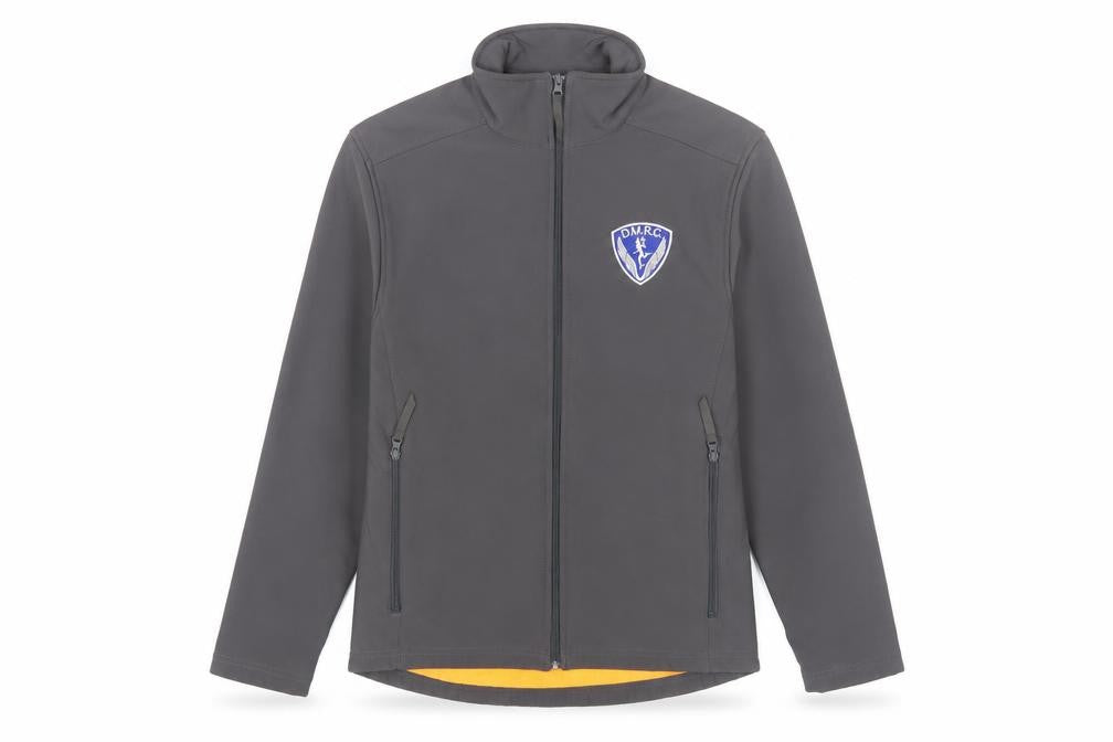 B&C Collection Unisex Grey Softshell Jacket M Wind-Resistant Casual Outerwear