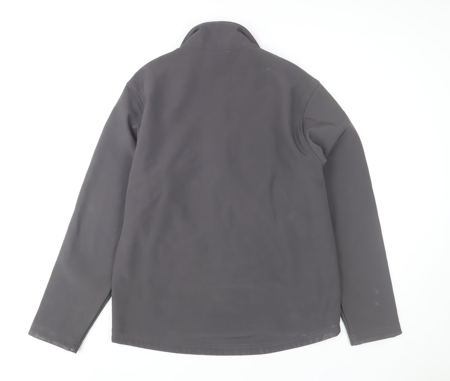 B&C Collection Unisex Grey Softshell Jacket M Wind-Resistant Casual Outerwear
