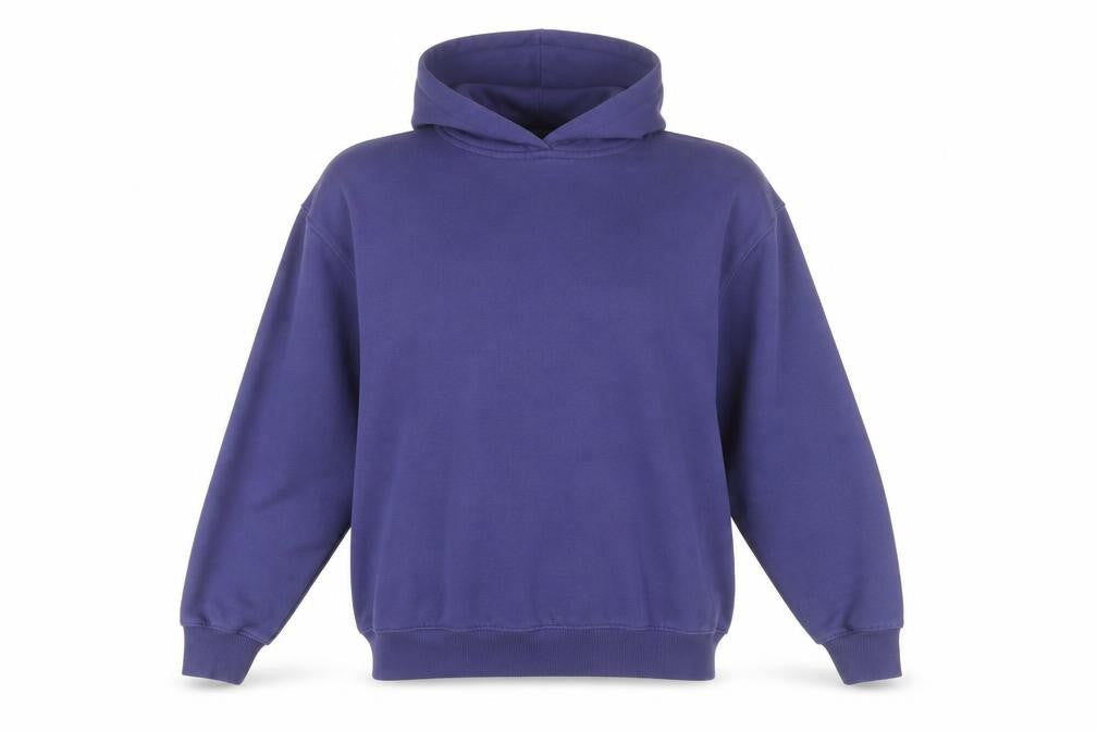 H&M Men's Blue Pullover Hoodie Relaxed Fit Size M