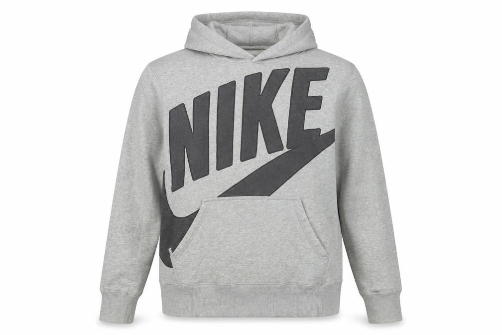 Nike Mens Grey Pullover Hoodie Size S Sportswear Graphic Print