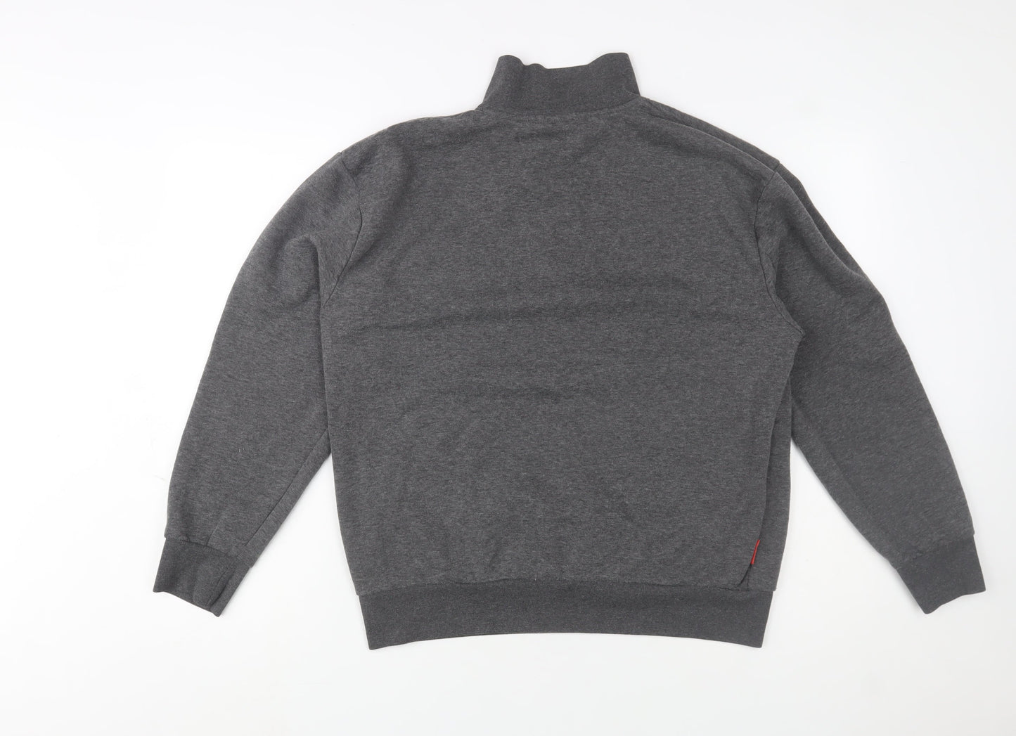 Slazenger Men’s Grey 1/4 Zip Fleece Sweatshirt Size L Regular Fit