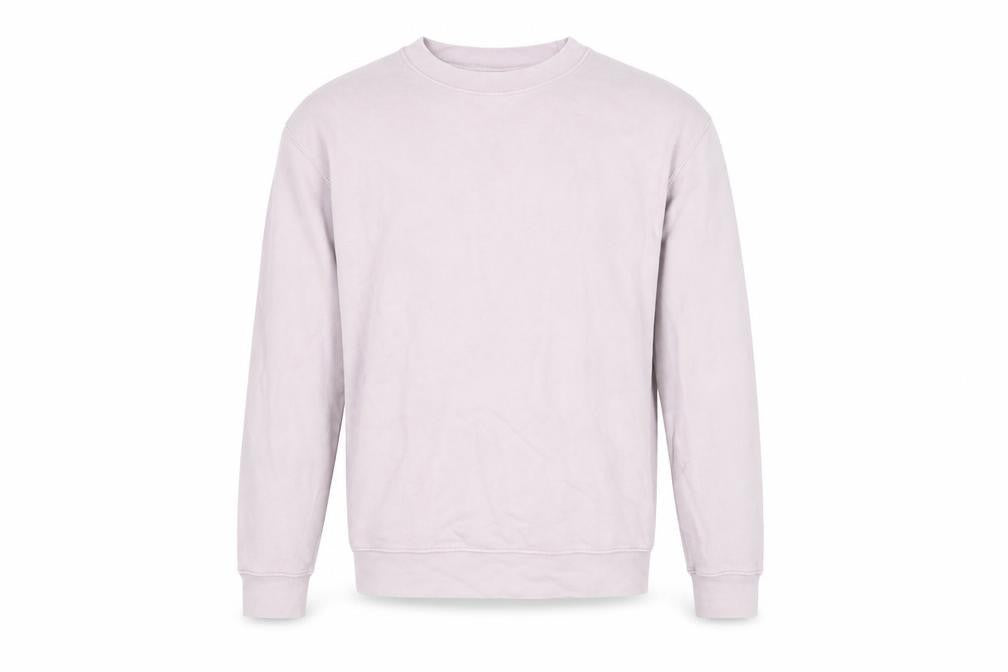 Topman Men’s Beige XS Crew Neck Cotton Pullover Sweatshirt