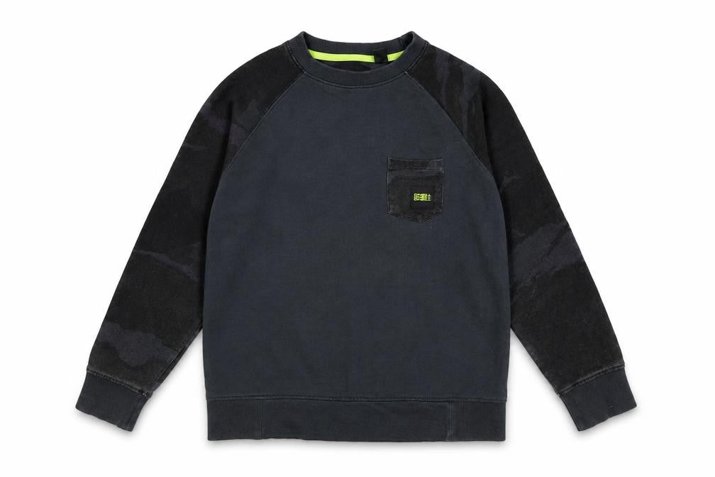 O'Neill Boys Black Cotton Crew Neck Pullover Sweatshirt Size 12 Years