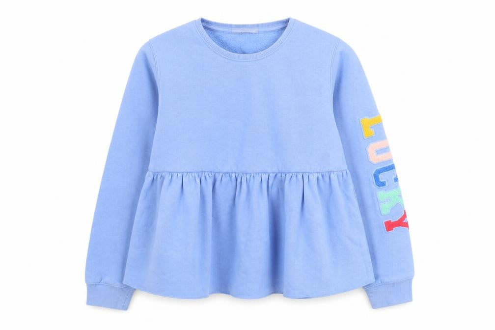 Marks & Spencer Girls Blue 'Lucky' Pullover Sweatshirt 12-13 Years