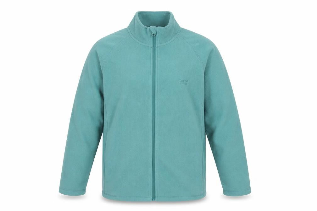Cotton Traders Men's Sea Green Fleece Full Zip Jacket Size L