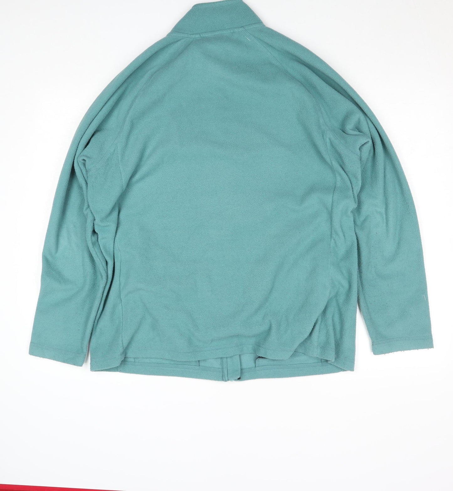 Cotton Traders Men's Sea Green Fleece Full Zip Jacket Size L