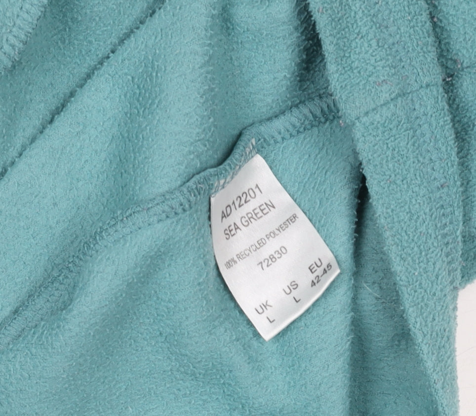 Cotton Traders Men's Sea Green Fleece Full Zip Jacket Size L
