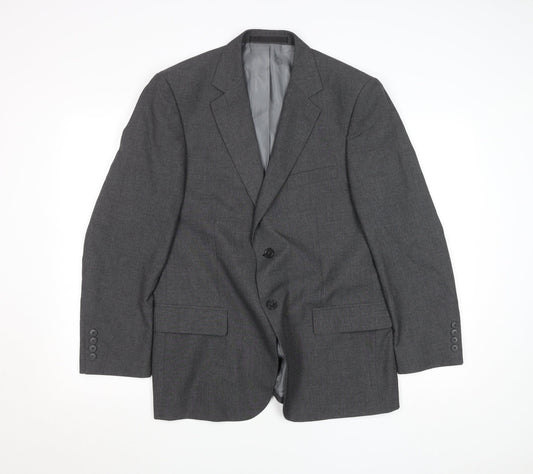 Marks and Spencer Men's Grey Wool Blend Classic Blazer 42R