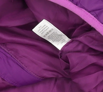 Crane Men’s Purple Lightweight Puffer Jacket Size M Full Zip