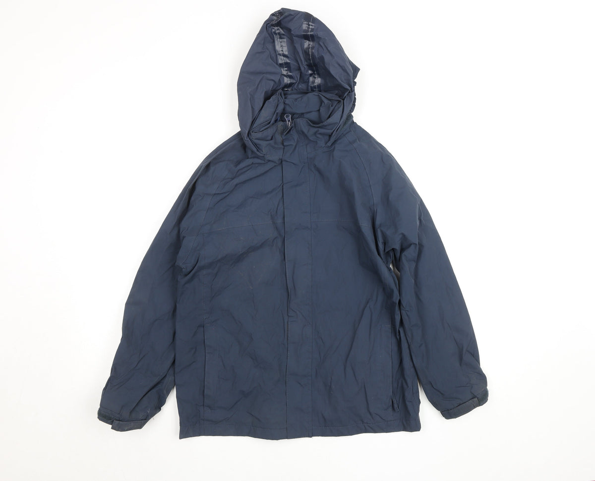 Regatta Boys Blue Waterproof Hooded Rain Coat Jacket Age 12 EUR 152