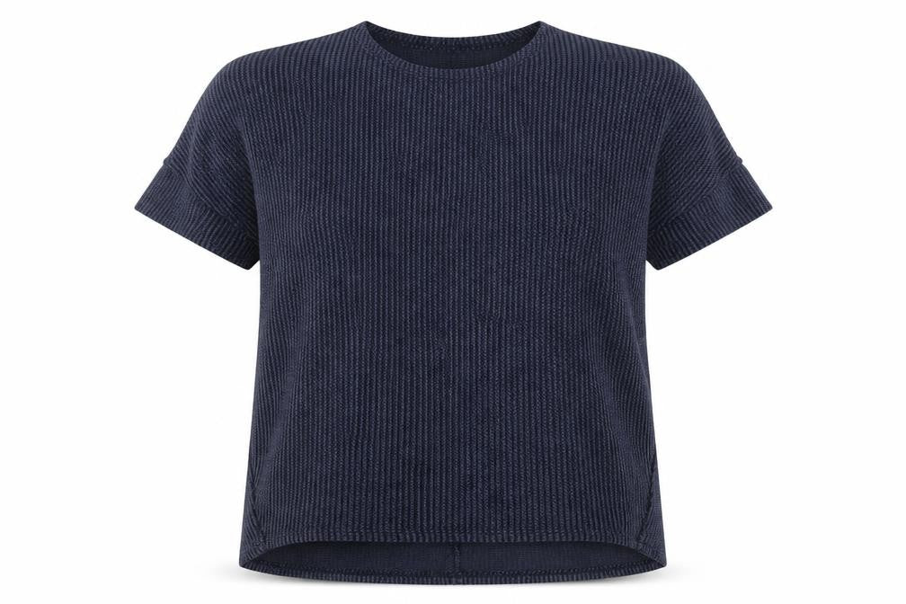 Apricot Women Blue Knit Dolman Sleeve Relaxed Fit Top Size S