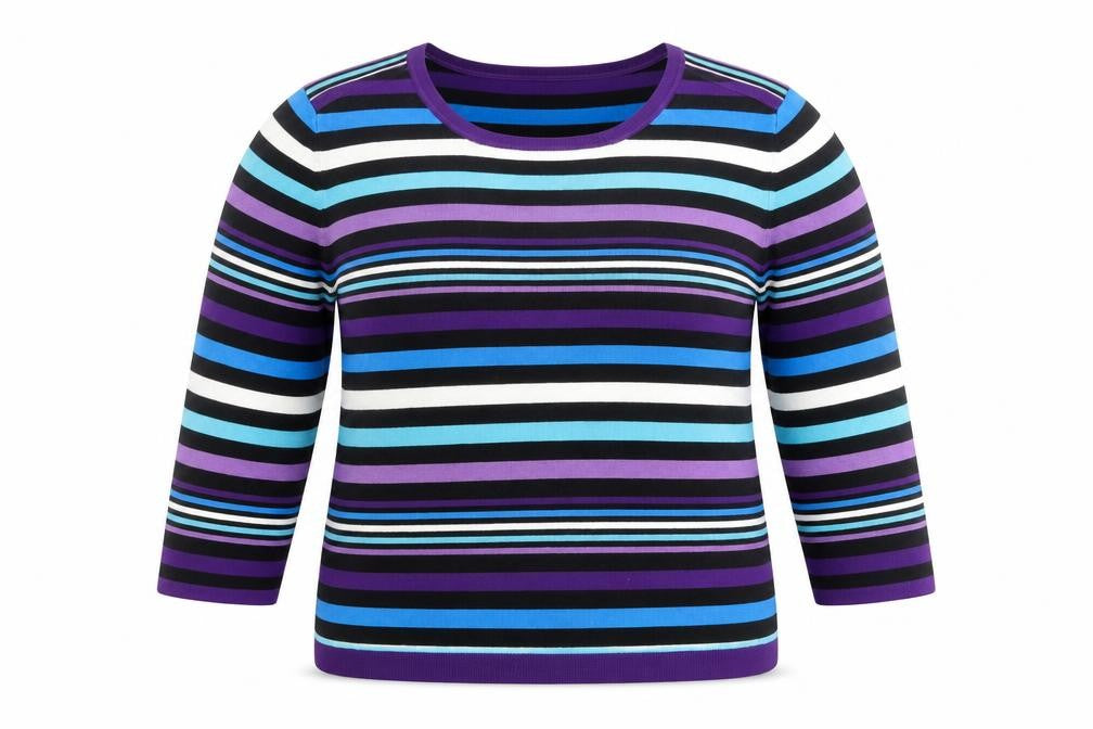 Country Casuals Women’s Multicoloured Striped Crew Neck Pullover Jumper XL