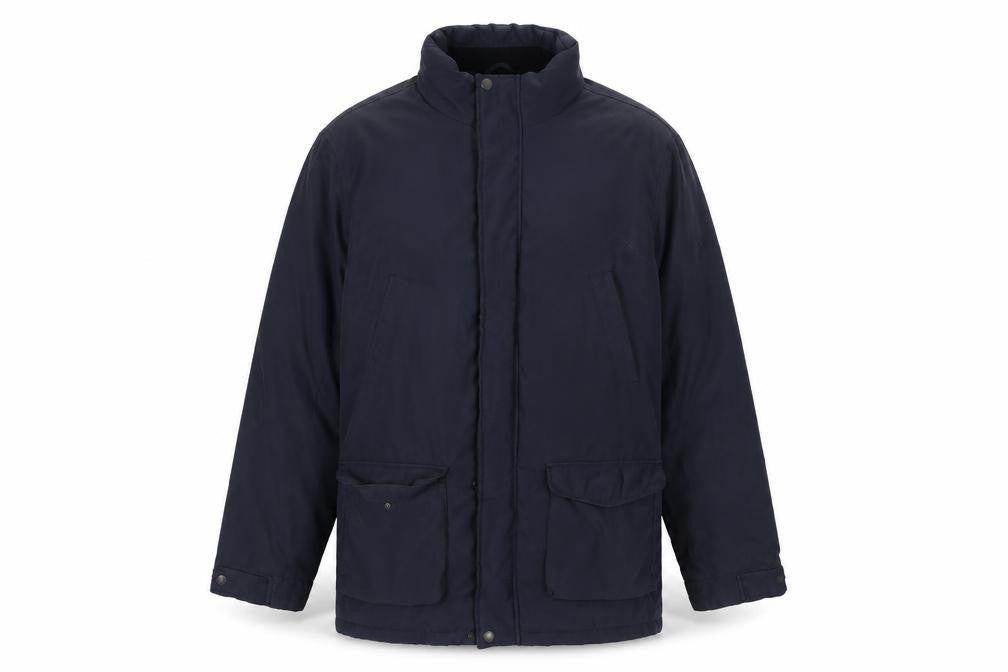 Skopes Men’s Navy Blue Parka Jacket Size 42 Regular Fit Windproof Lined