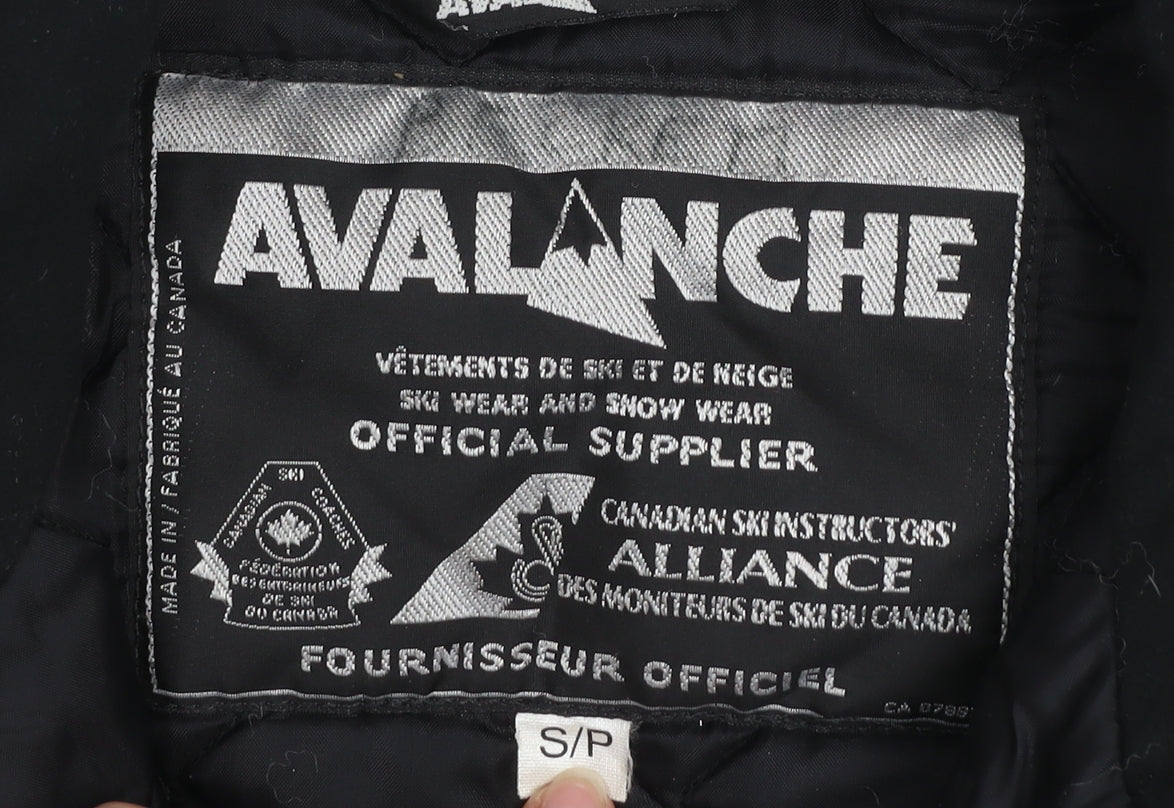 Avalanche Men's Black Nylon Ski Waistcoat Bodywarmer Size S
