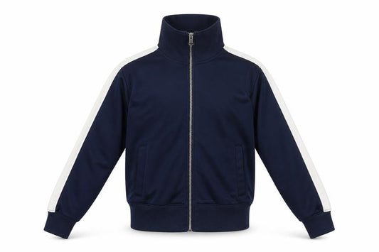 Abercrombie & Fitch Men's Blue XS Track Jacket Full Zip Cotton Blend